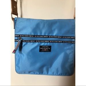 VINTAGE POLO VINAL MESSENGER BAG 8/10 CONDI.